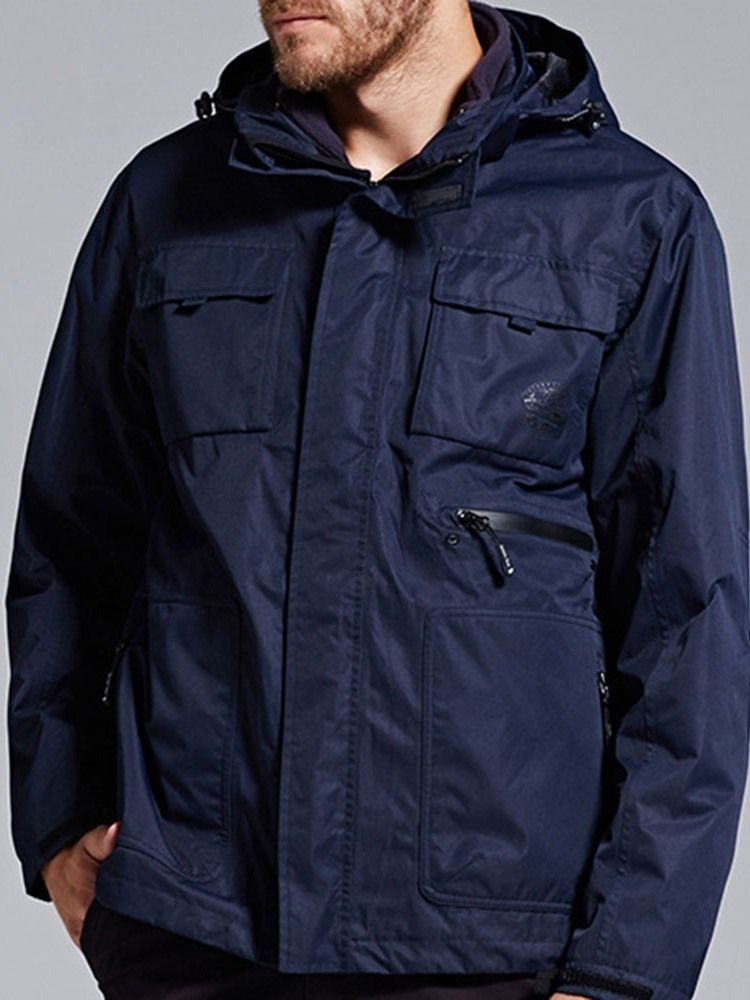 Herren Ski Anti-friction Nylon Taschen Zweiteiliger Anzug Herrenoberteile