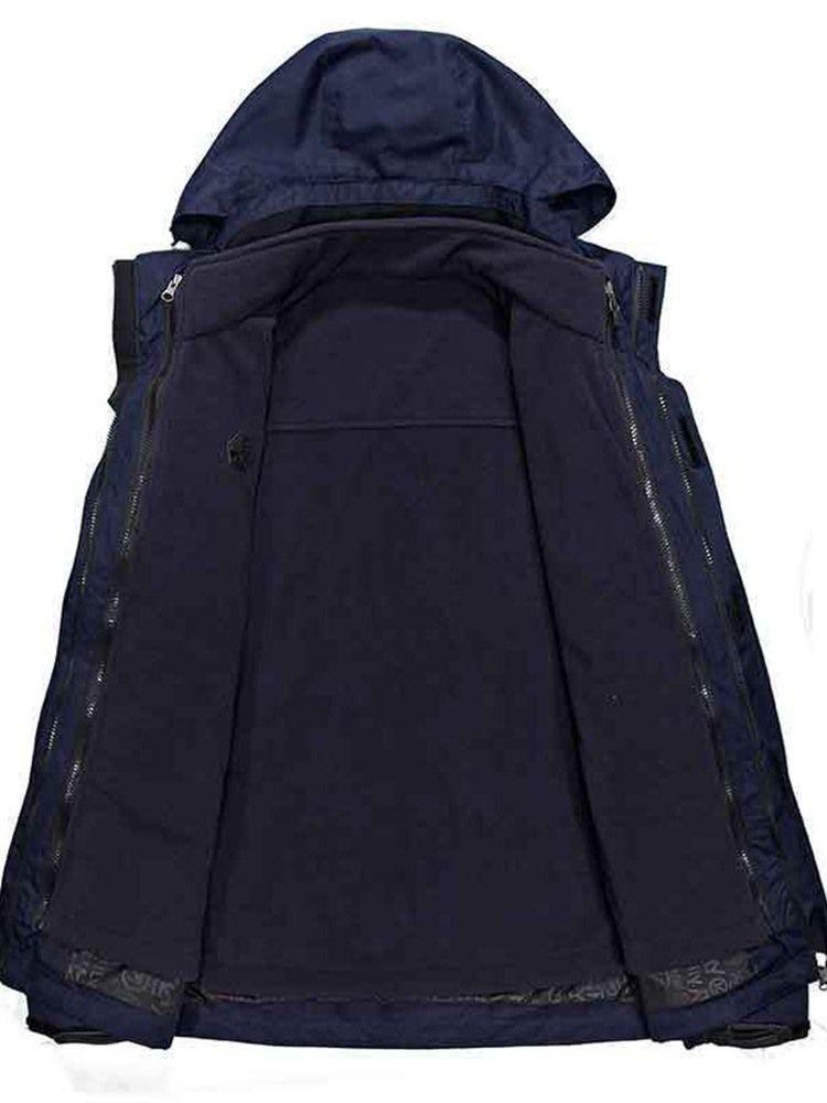 Herren Ski Anti-friction Nylon Taschen Zweiteiliger Anzug Herrenoberteile