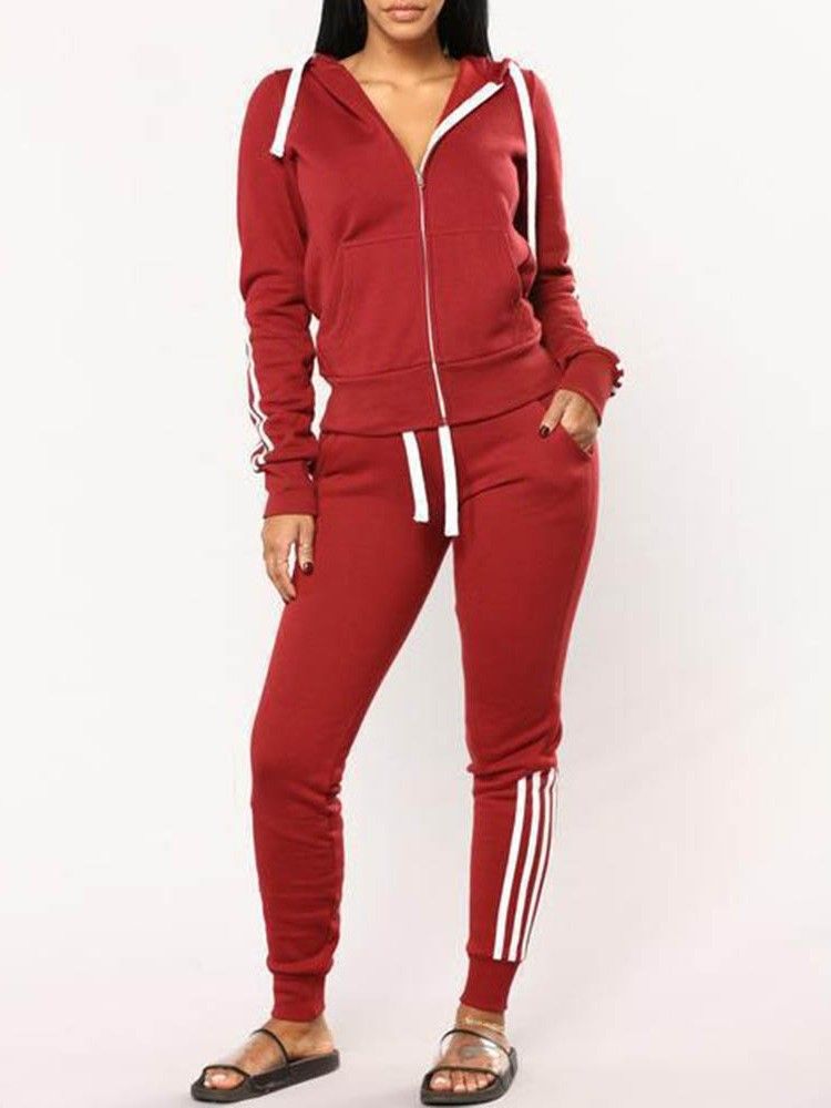 Damen Atmungsaktives Polyester Tennis Langarm-bekleidungssets Mit Buchstabendruck