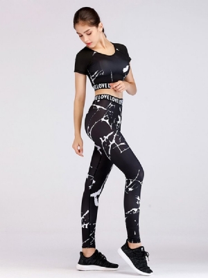 Damen Polyester Yoga Pullover Sportsets