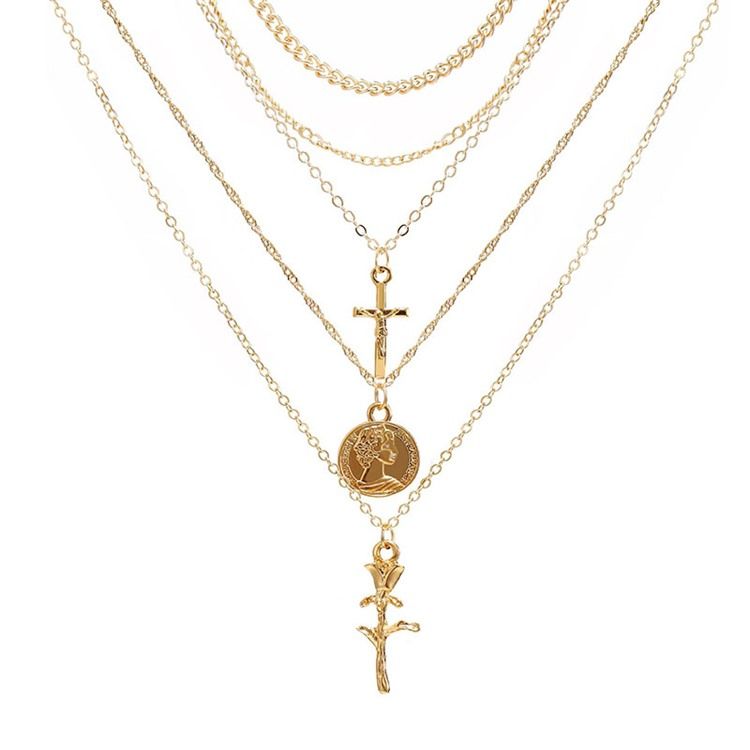 Goldene Blumenketten
