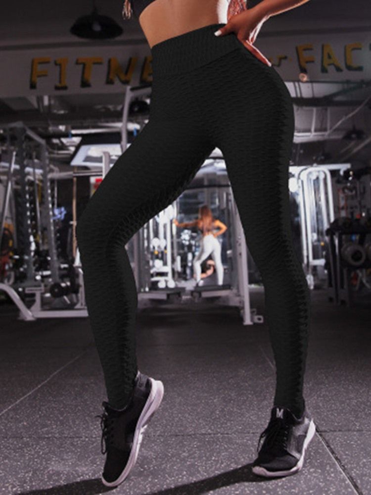 Damen Feste Schnell Trocknende Laufhose Yogahose Tiktok Leggings Mit Hoher Taille