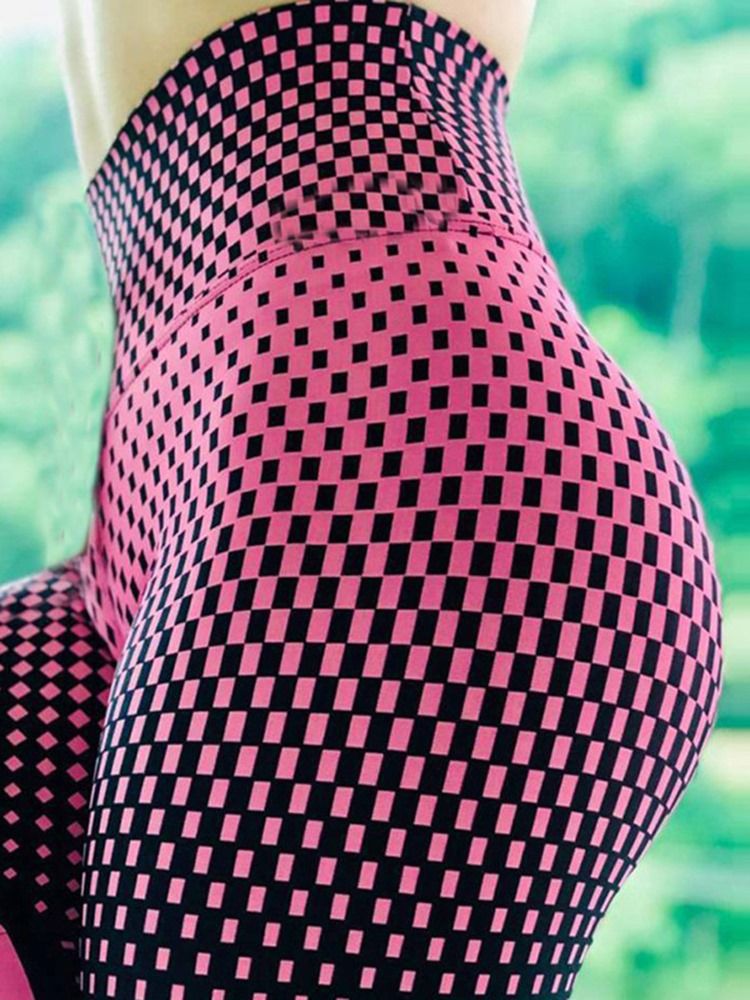 Frauen Streifen Patchwork Push Up Gym Sport Leggings Yogahosen Hohe Taille Tiktok Leggings