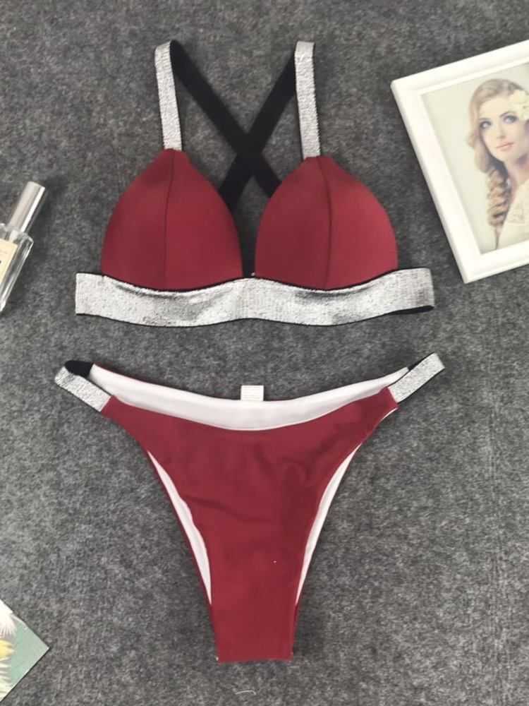 Damen Print Sexy Tankini Set Bademode