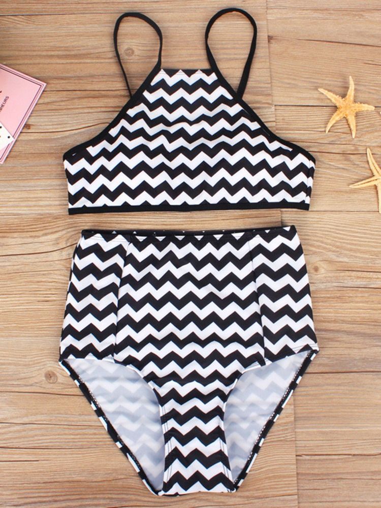 Gestreiftes Sexy Bikini Set Für Damen