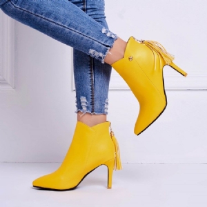 Damen-stiefel Mit Spitzer Zehenpartie Und Hohem Absatz