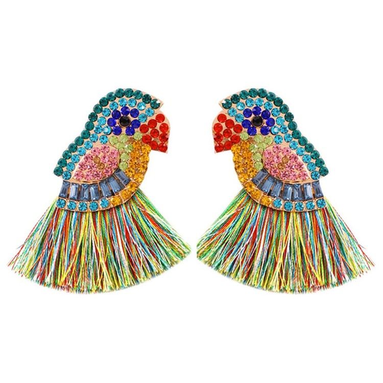 Birdie-ohrringe Aus Legierung Mit Diamanten