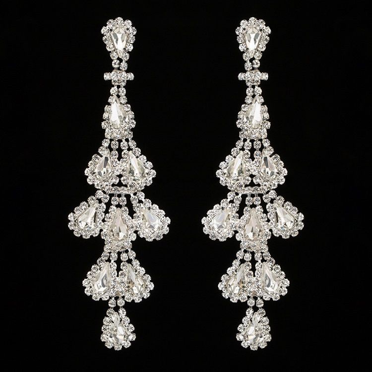 Süße Diamanten Party Charm Ohrringe Mit Strass