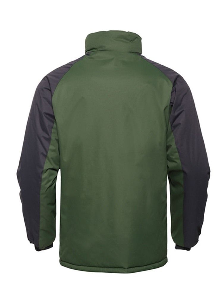Block Stehkragen Casual Herren Daunenjacke