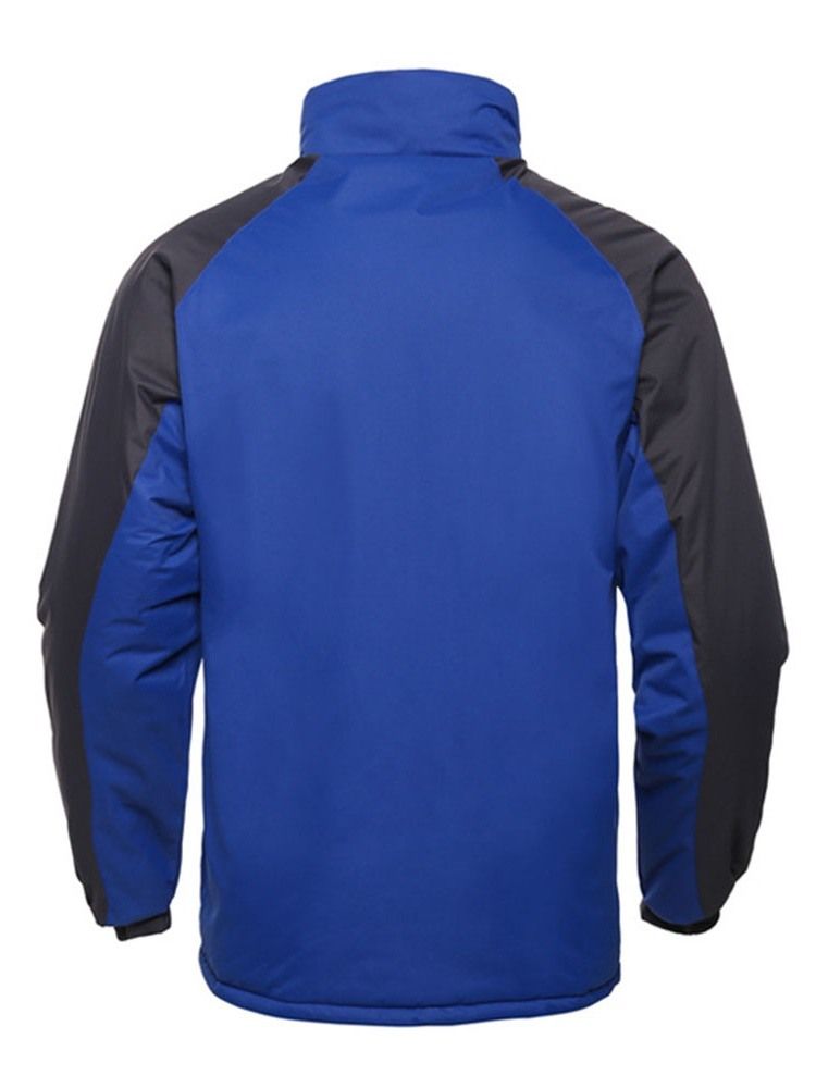 Block Stehkragen Casual Herren Daunenjacke