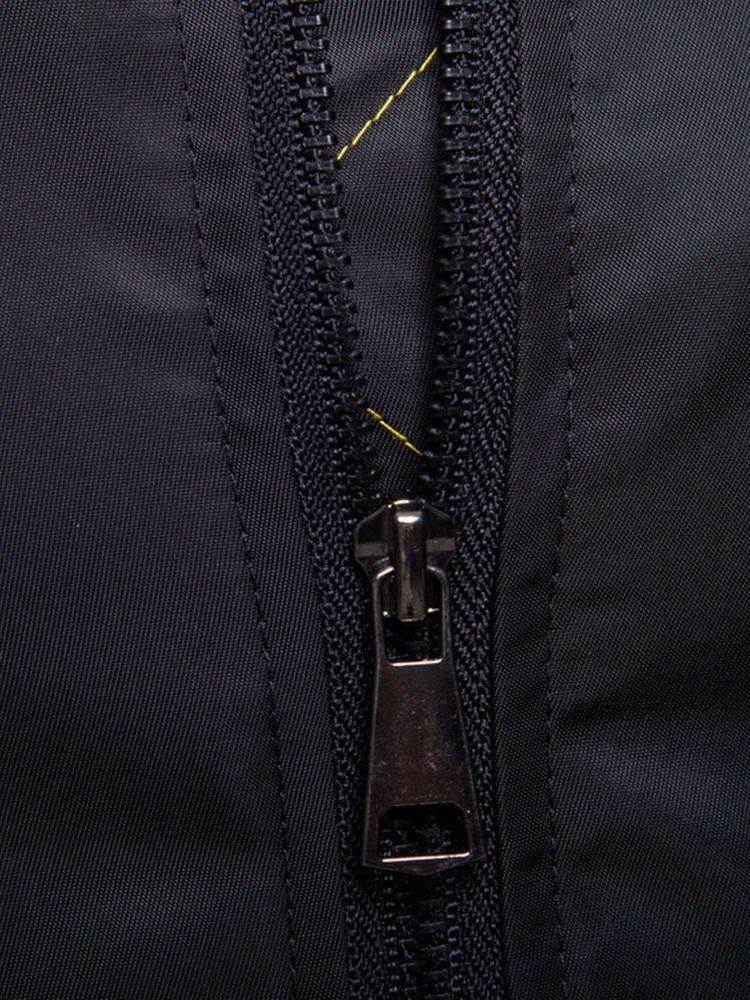 Color Block Reißverschluss Stehkragen Herren Freizeitjacke