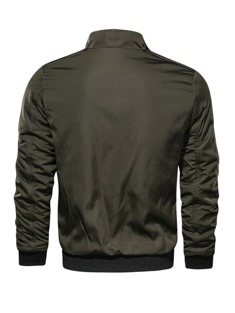 Color Block Stehkragen Herrenjacke