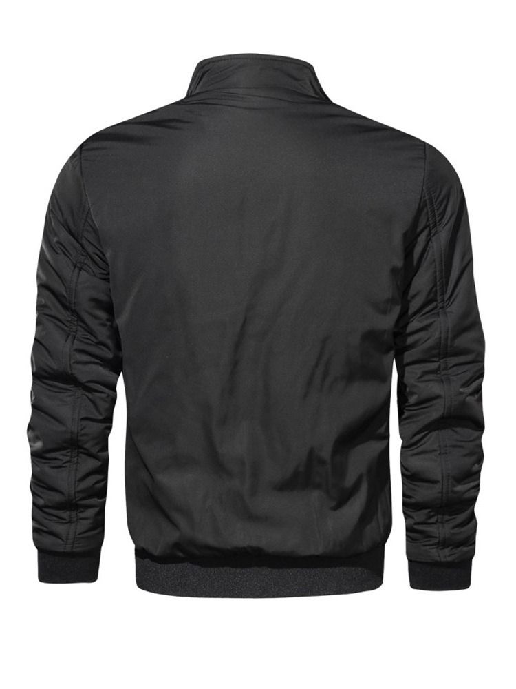 Color Block Stehkragen Herrenjacke