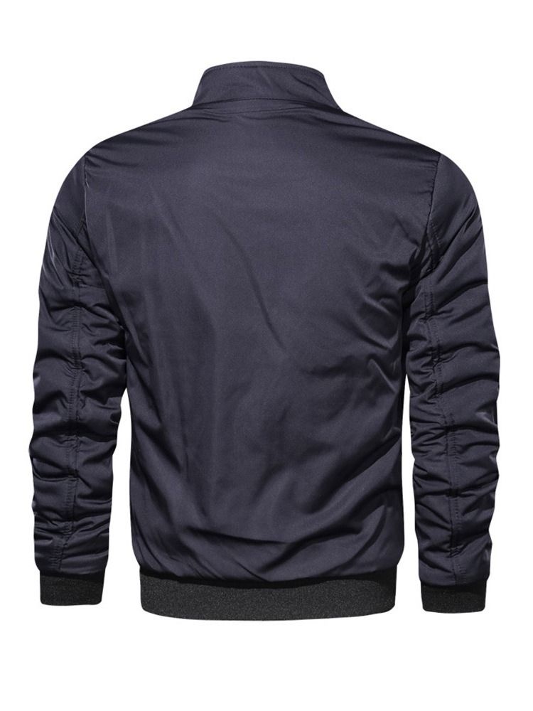 Color Block Stehkragen Herrenjacke