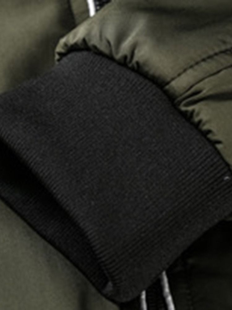 Color Block Stehkragen Herrenjacke