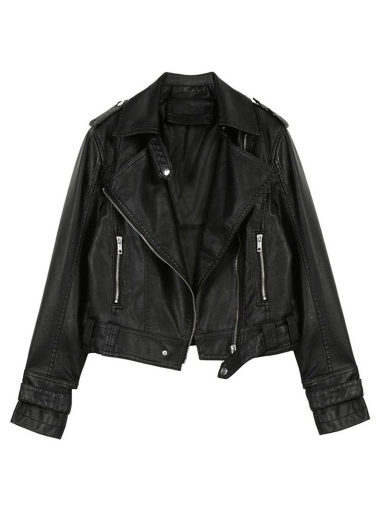 Damen Slim Zipper Langarm Regular Standard Jacke