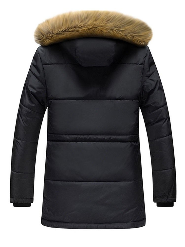 Daunenjacke Mit Kapuze Und Reißverschluss Für Herren