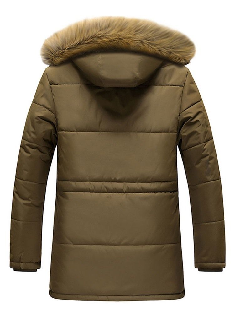 Daunenjacke Mit Kapuze Und Reißverschluss Für Herren