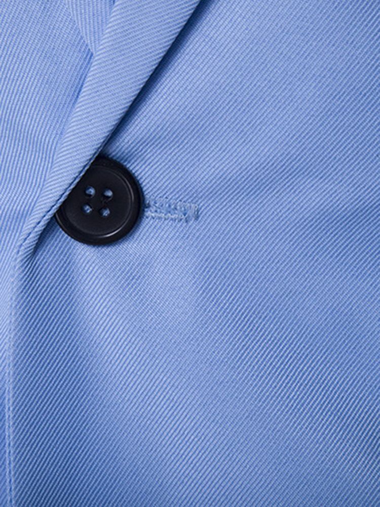 Einfarbiger Herren-blazer Mit Gekerbtem Revers