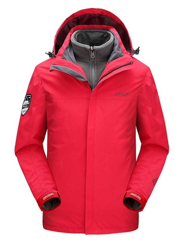 Standard Pocket Hooded Zipper Casual Herren Daunenjacke