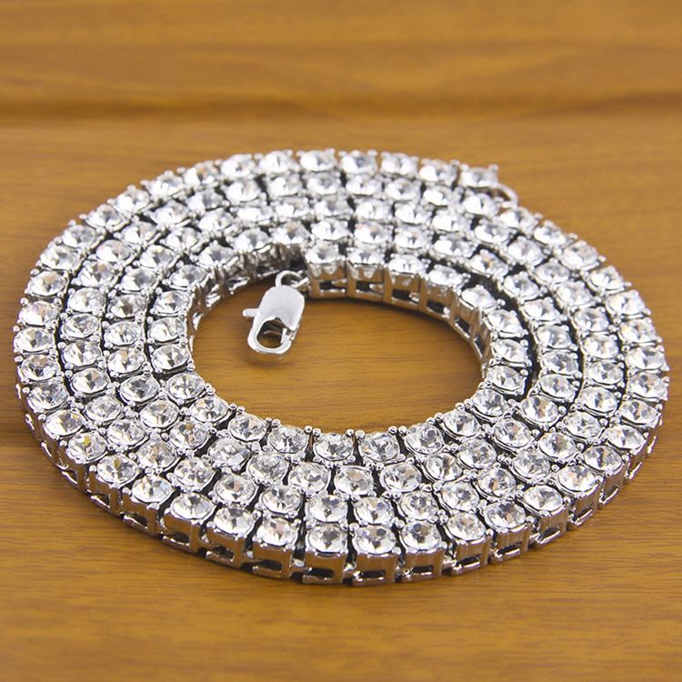 Alloy Diamnte Herrenhalskette