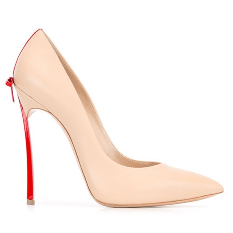 Damen Pumps Mit Spitzer Zehenpartie Und Schleife In Colour-block-optik