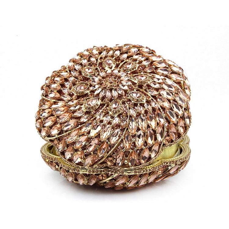 Runde Pu Clutches Abendtaschen