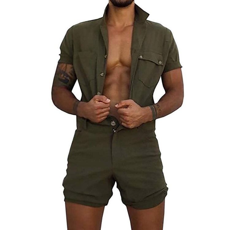 Herren Shorts Casual Jumpsuits Overalls