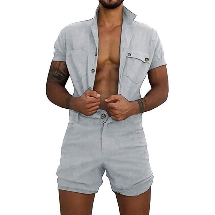 Herren Shorts Casual Jumpsuits Overalls