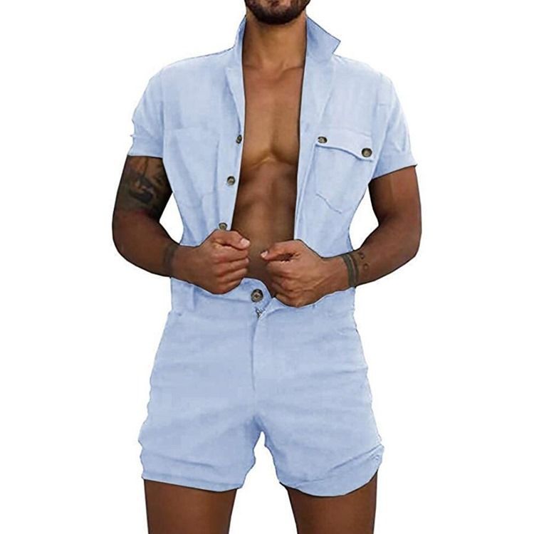 Herren Shorts Casual Jumpsuits Overalls