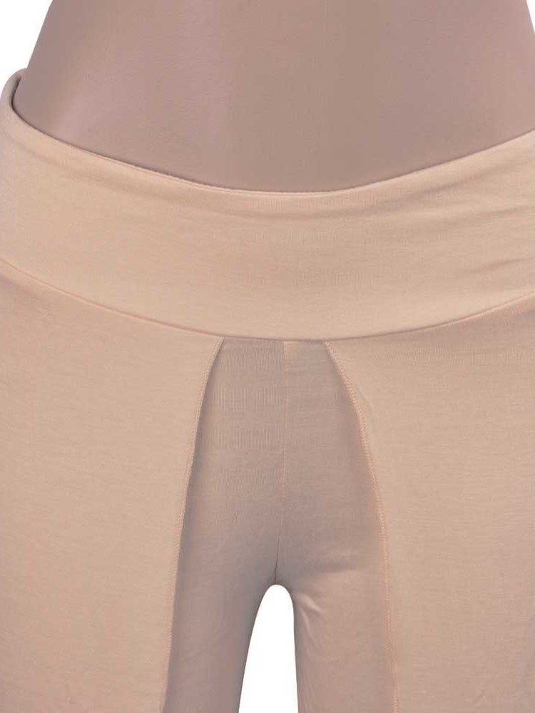 Loose Split Plain Wide Legs Full Length Casual Damenhosen