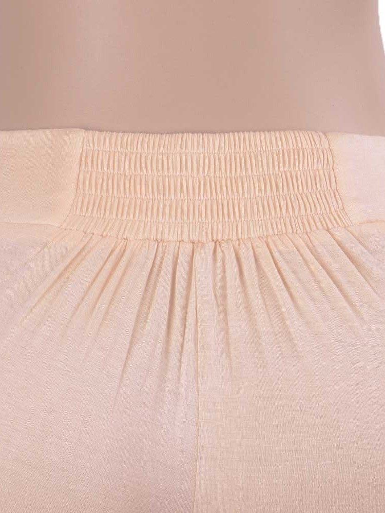 Loose Split Plain Wide Legs Full Length Casual Damenhosen