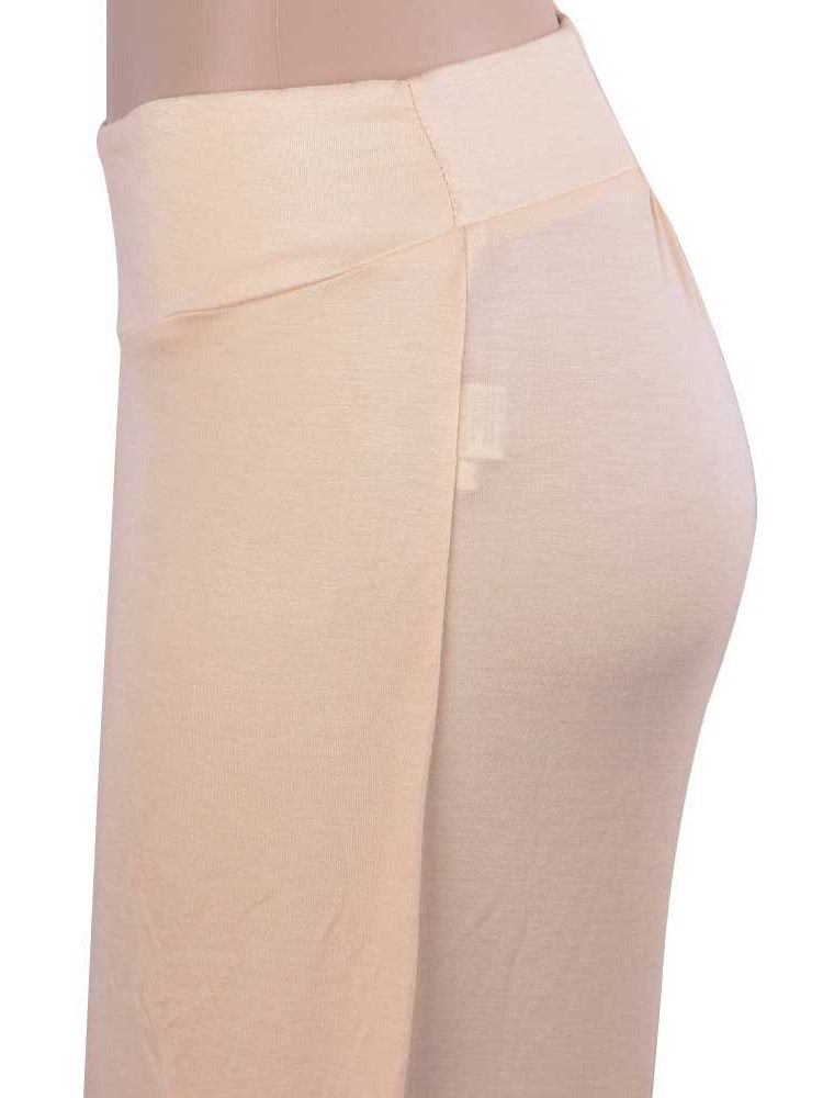 Loose Split Plain Wide Legs Full Length Casual Damenhosen