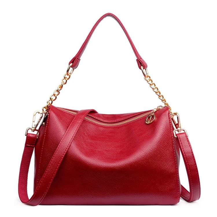Kette Pu Plain Rectangle Damen Umhängetaschen