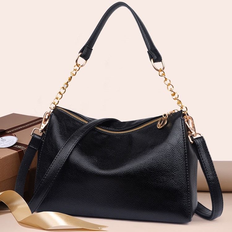 Kette Pu Plain Rectangle Damen Umhängetaschen