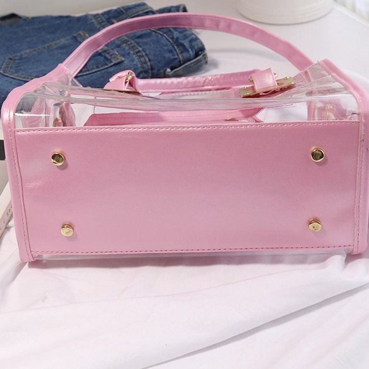 Pu-schultertaschen Mit Glattem Faden