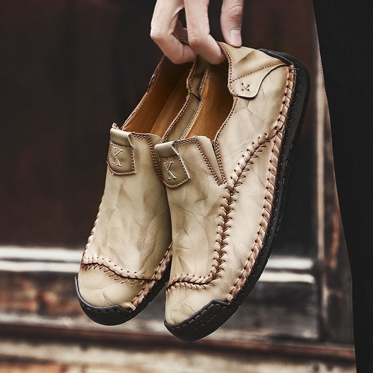 Einfache Herrenschuhe Mit Runder Zehe