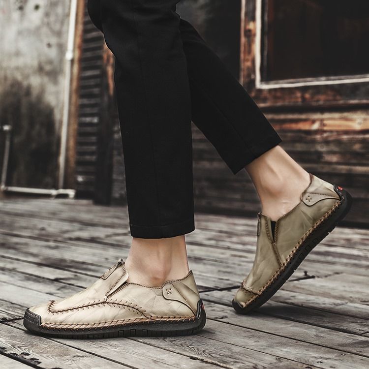 Einfache Herrenschuhe Mit Runder Zehe