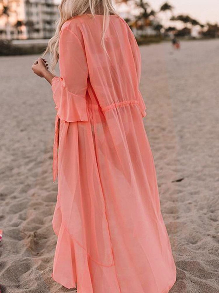 Fashion Schlichte Damen-strandoberteile Zum Schnüren