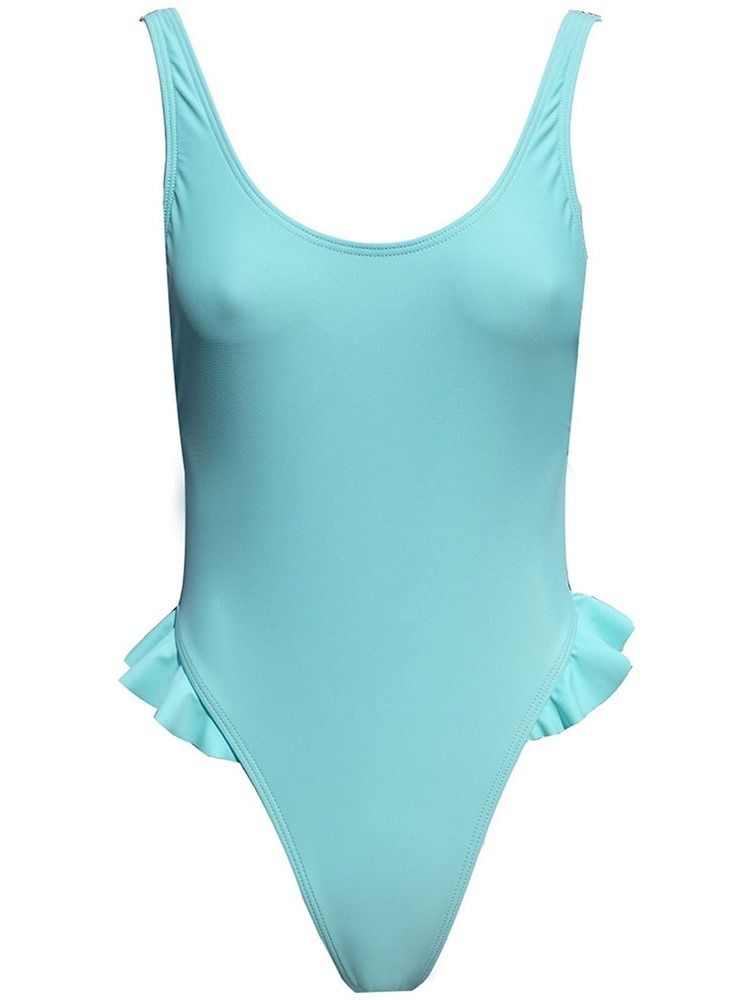 Frauen Einfarbig Sexy Stretchy Micro Bademode Swim