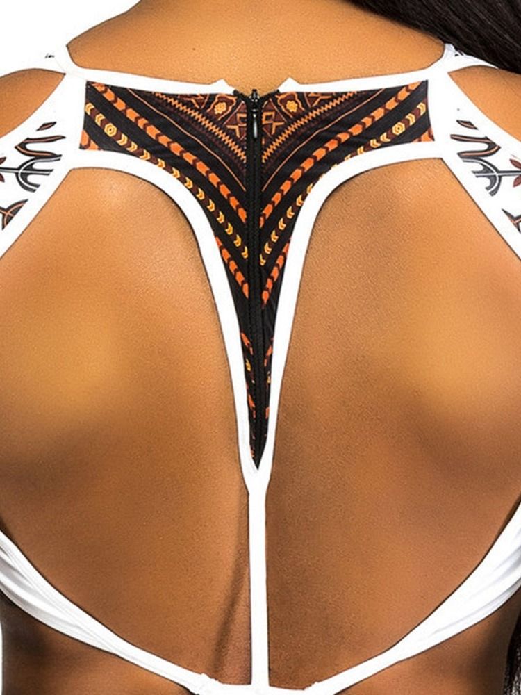 Hollow Sexy Color Block Bademode Für Damen