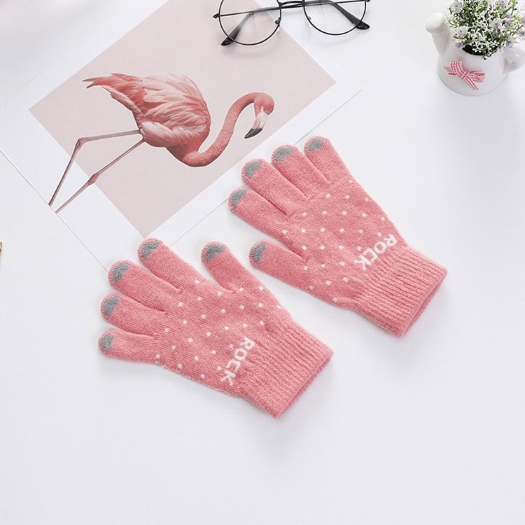 Damen Letter Casual Winterhandschuhe