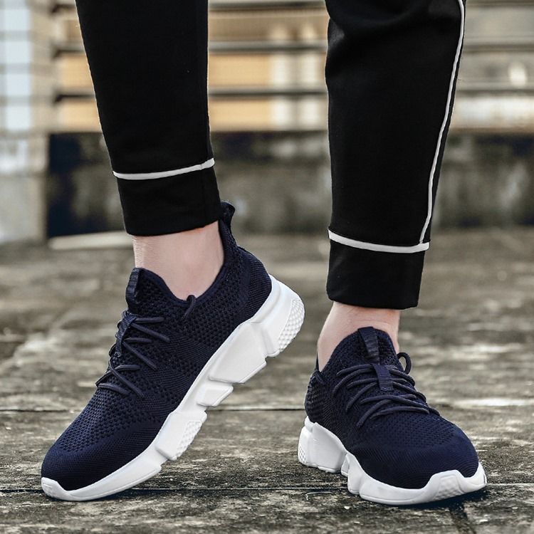 Runde Zehen-schnürschuhe Für Herren