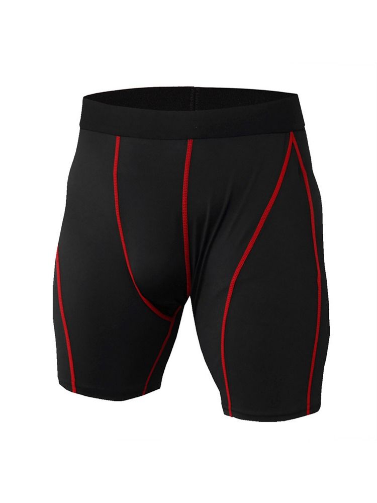 Herren Anti-schweiß-laufshorts Mit Farbblockstreifen