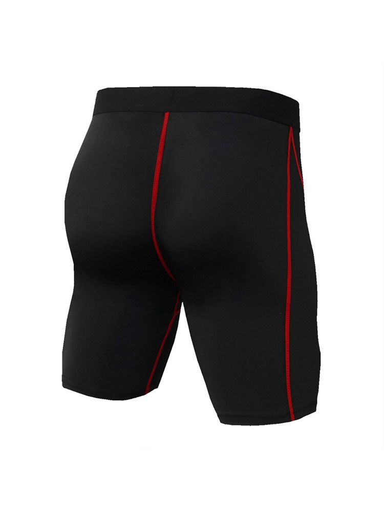Herren Anti-schweiß-laufshorts Mit Farbblockstreifen