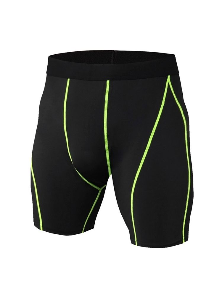 Herren Anti-schweiß-laufshorts Mit Farbblockstreifen