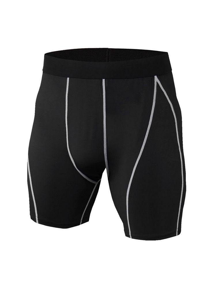 Herren Anti-schweiß-laufshorts Mit Farbblockstreifen