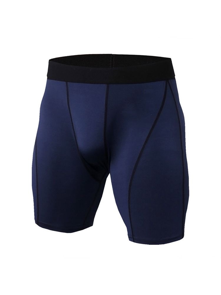 Herren Anti-schweiß-laufshorts Mit Farbblockstreifen