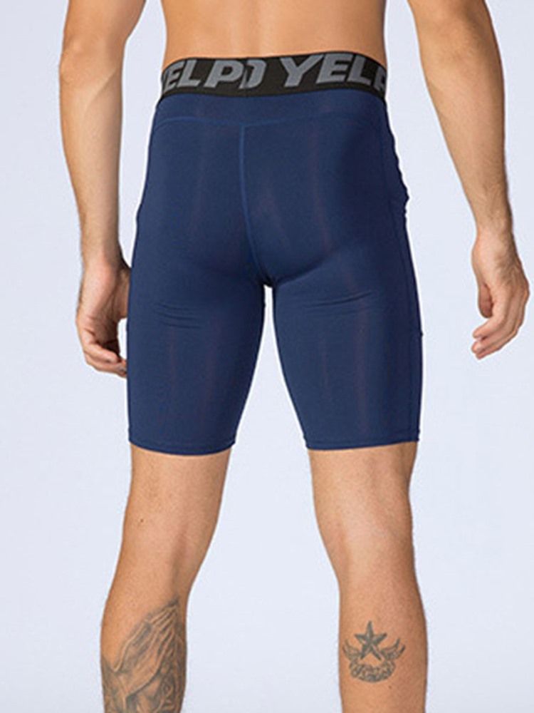Herren Color Block Patchwork Shorts Sporthose