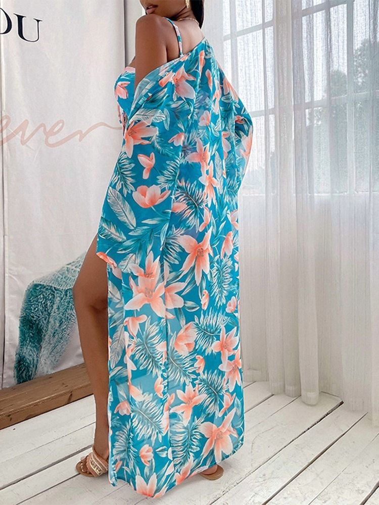 Ethnic Floral Tankini Set Damen Bademode